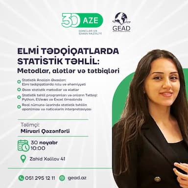 Elmi Tədqiqatlarda Statistik Təhlil: Metodlar, alətlər və tətbiqləri